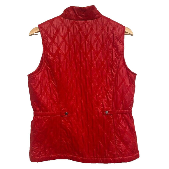 Zenergy By Chico's - Red zippered light fleece lined Vest women size 1 (M) - Picture 2 of 5